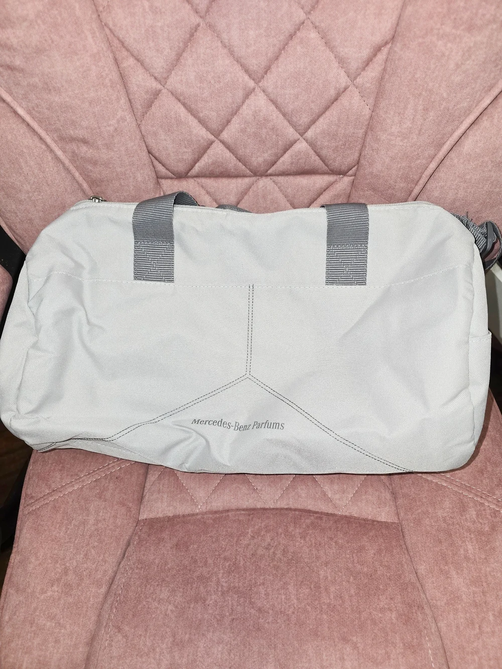 Mercedes Light Gray Travel Duffle Bag